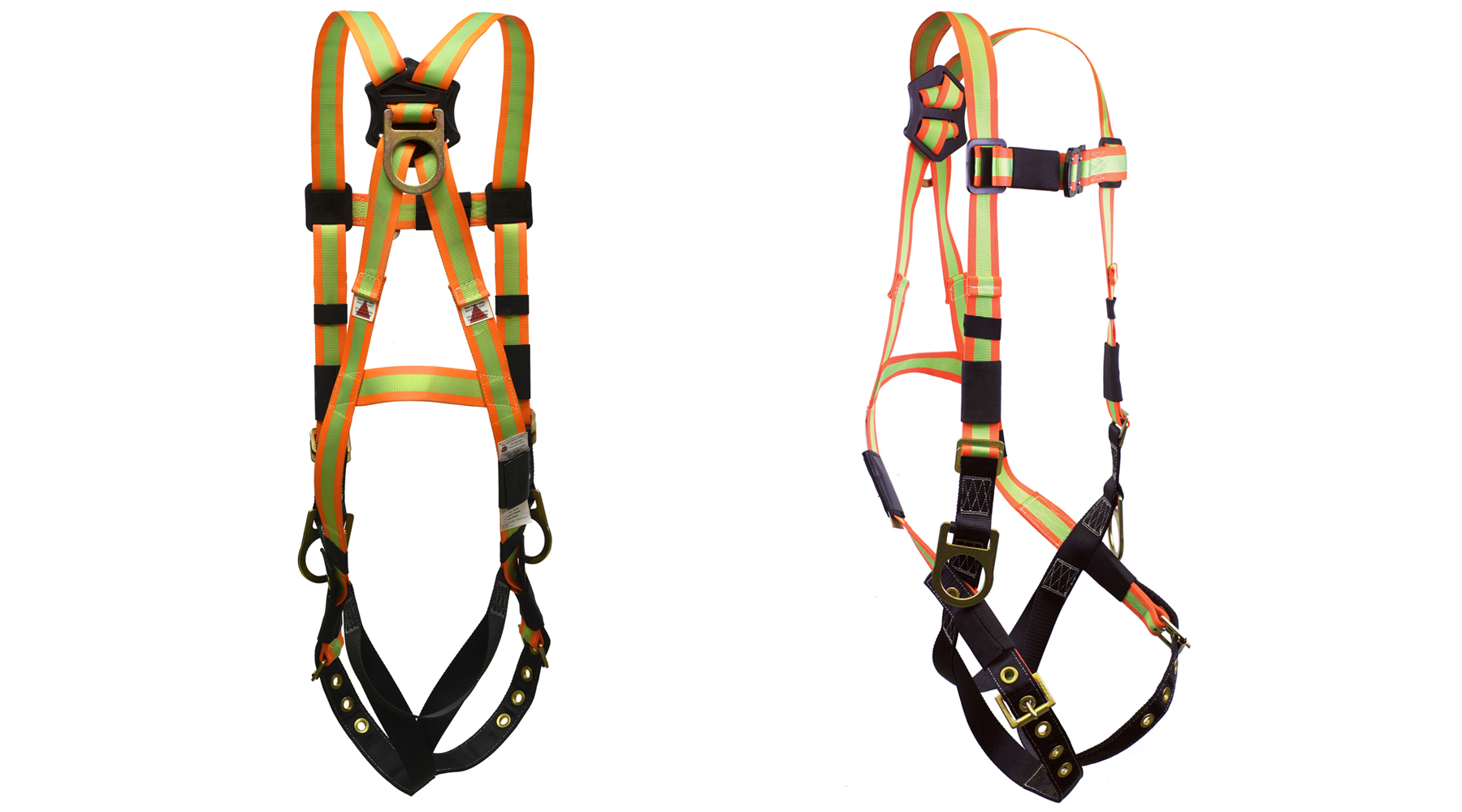Fall Arrester Tongue Buckle Harness 3-D Ring