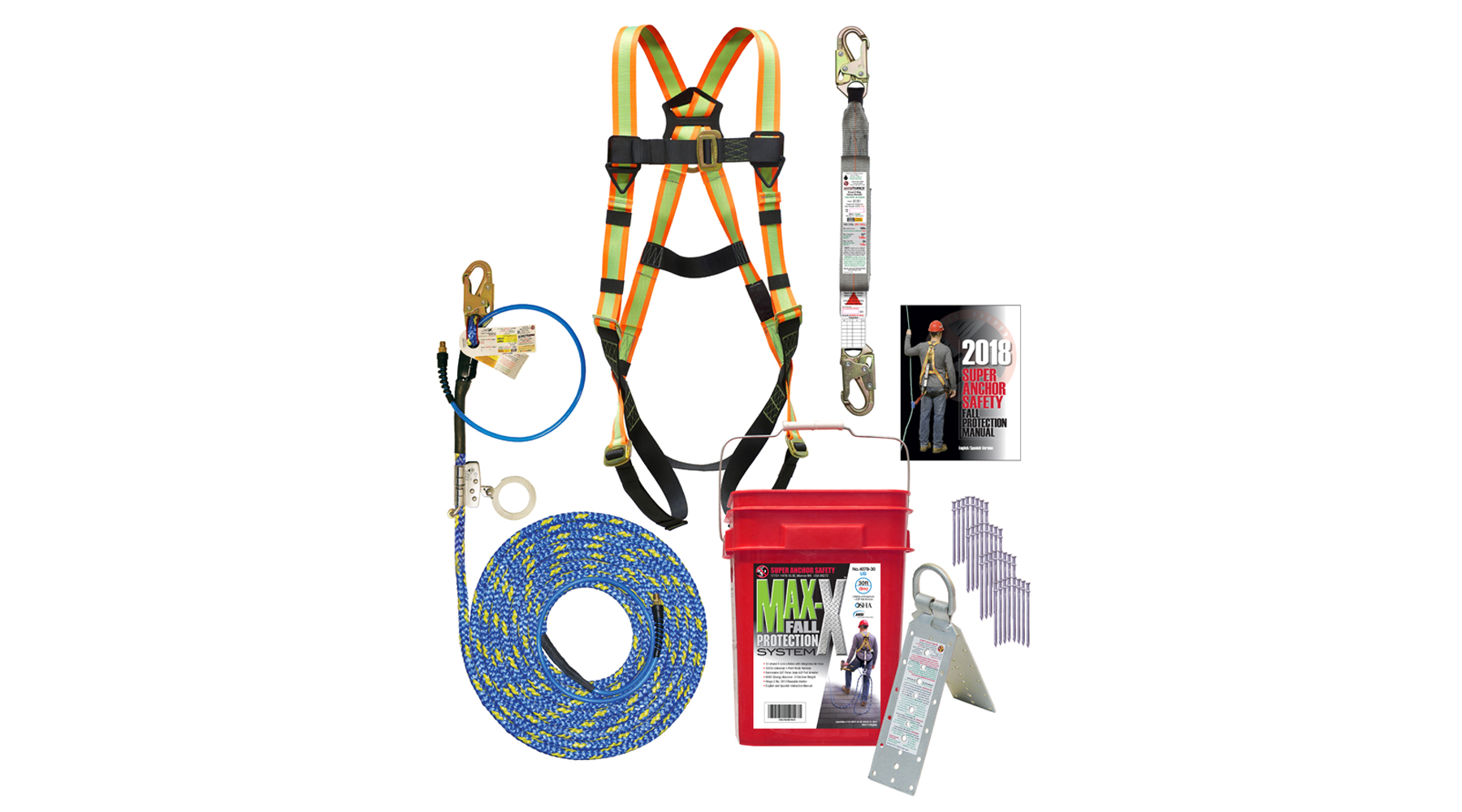 MAX-X X-Line Fall Protection Kit with ADP Grab - 4078 Series