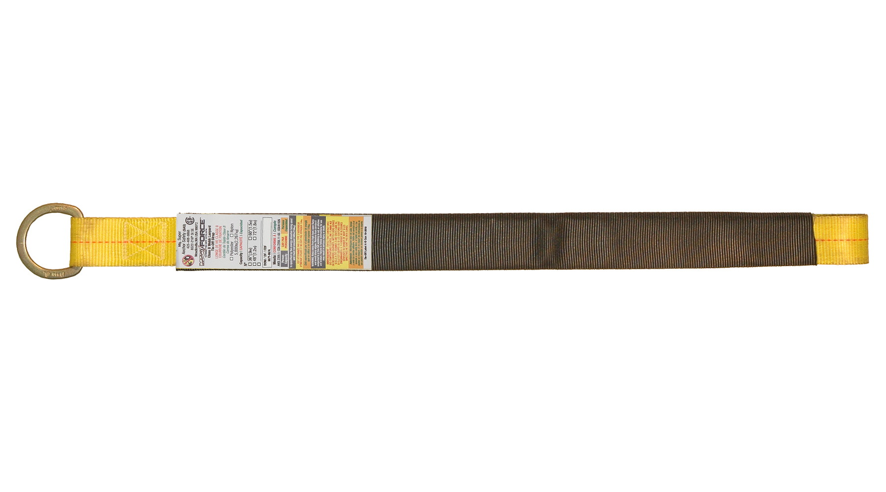 Value Single D-Ring Tie-Off Strap With Concrete Sleeve