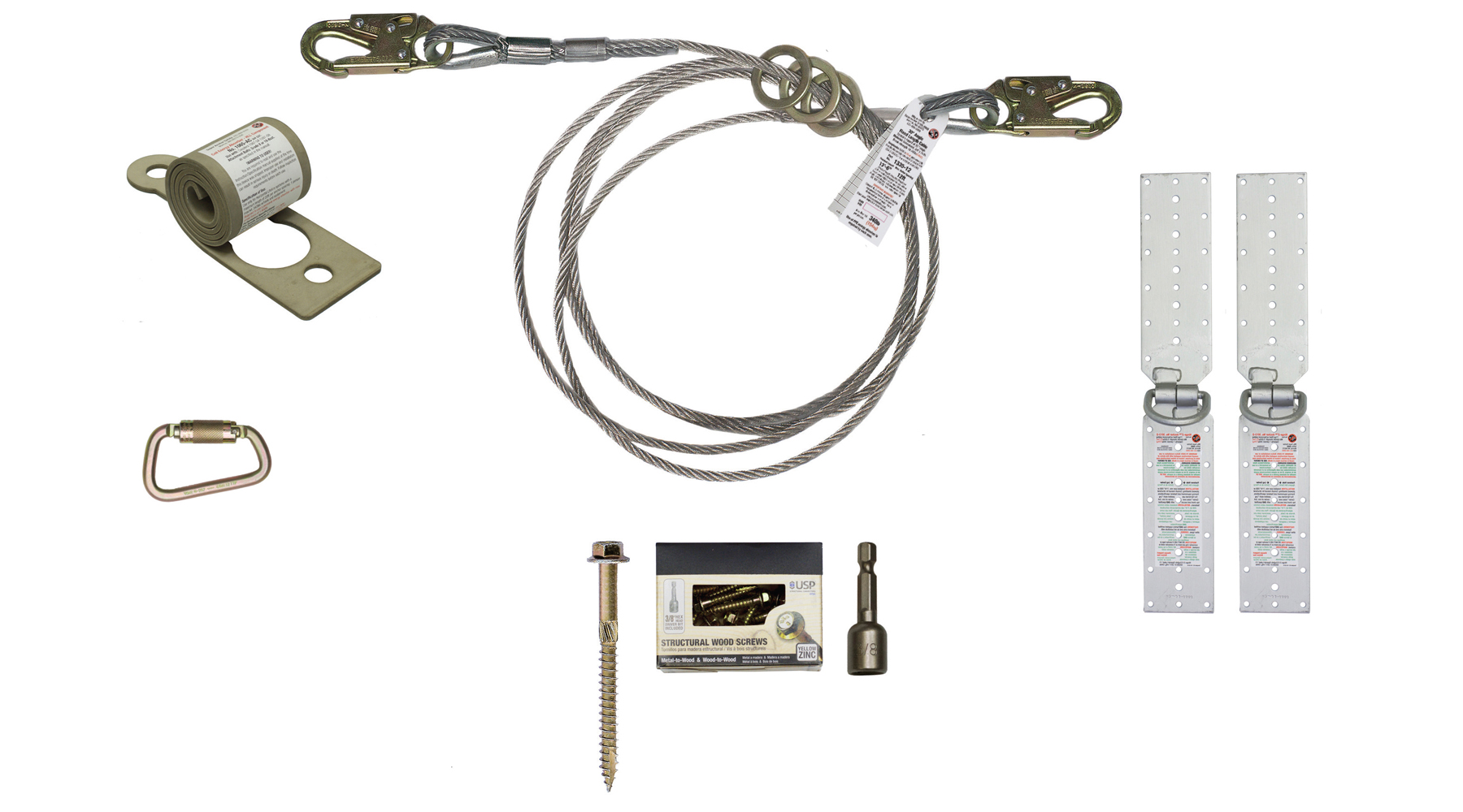 Horizontal Lifelines 5-degree Angle Fixed Length