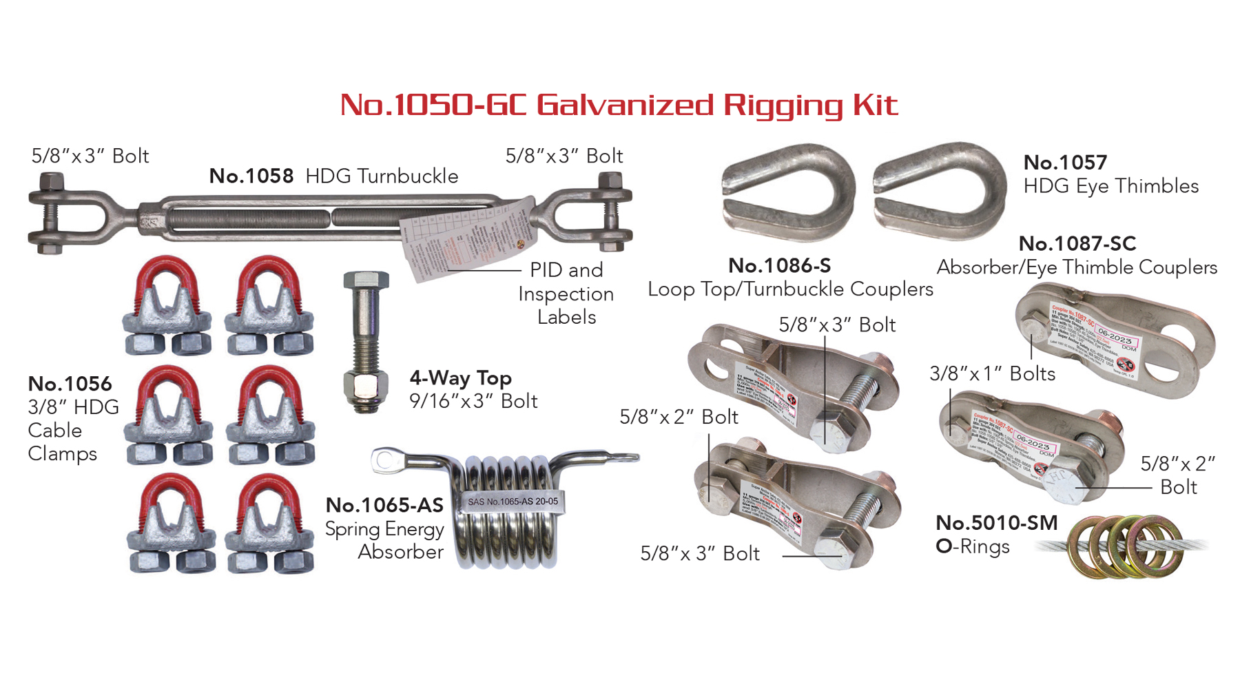 CRO Rigging Hardware Kit Galvanized