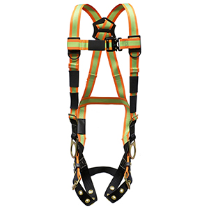 Fall Arrester 3 D-Ring Tongue Buckle Leg Strap Harness