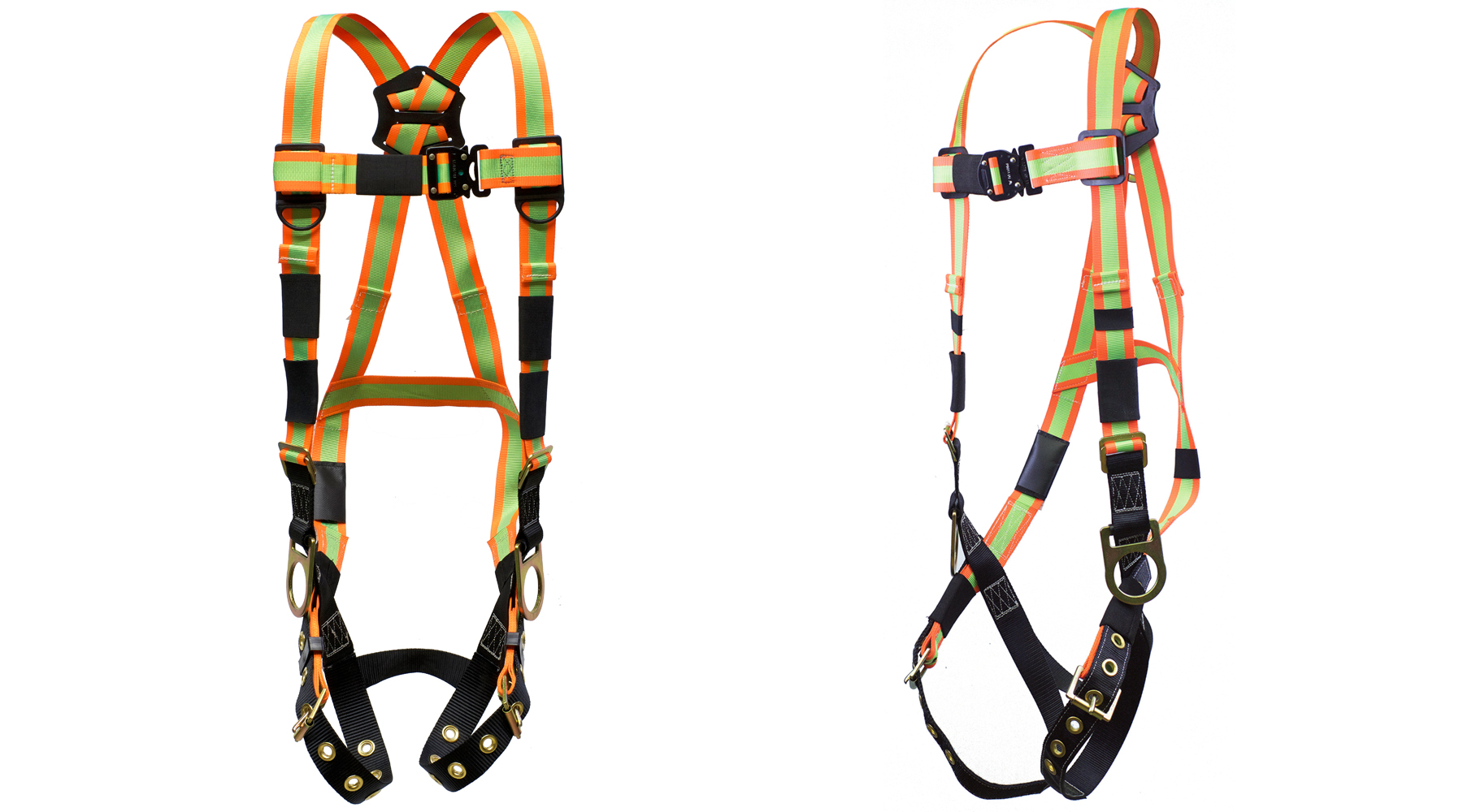 Fall Arrester Tongue Buckle Harness 3-D Ring